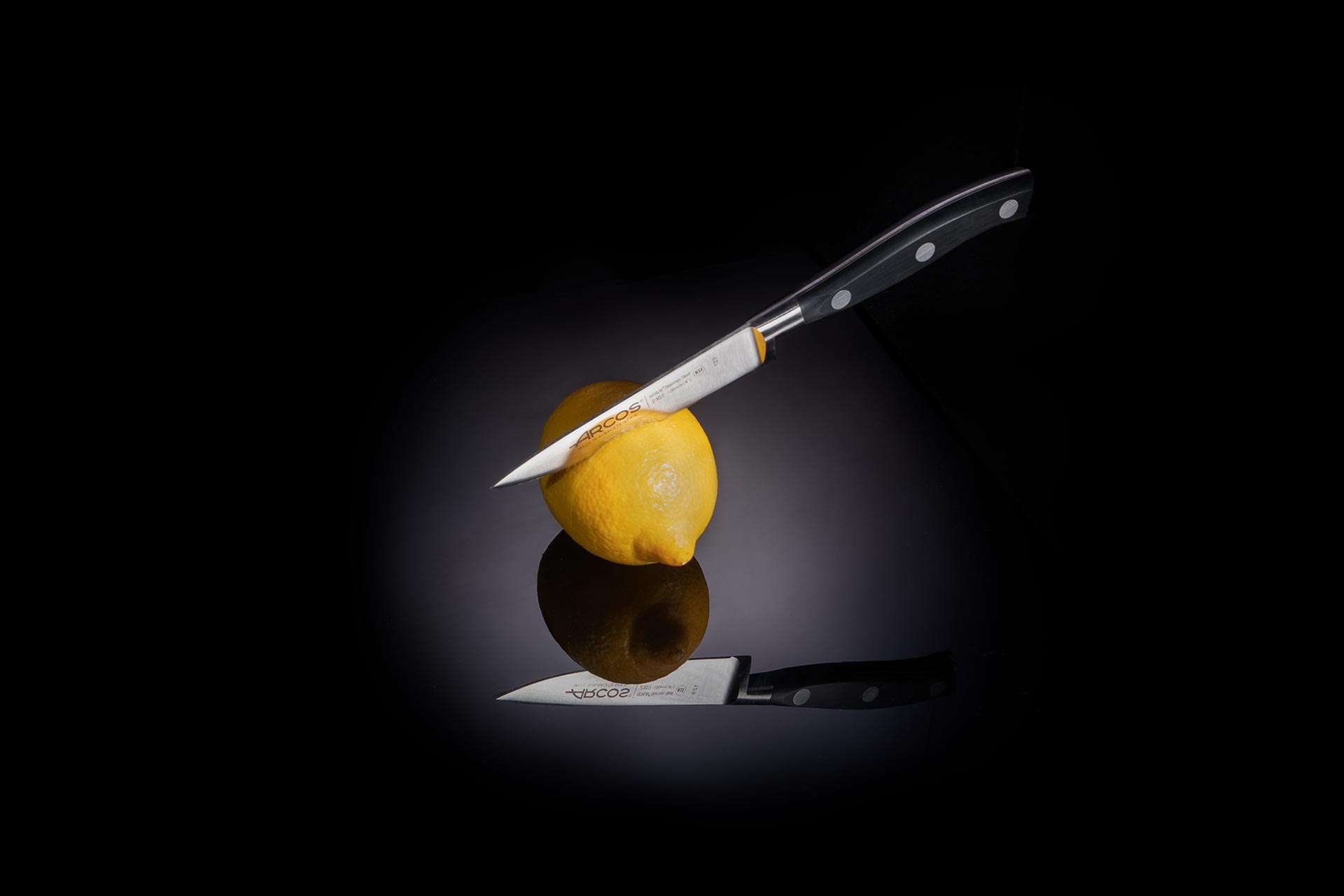 Fotografía producto Cuchillos de cocina Arcos Riviera Puntilla